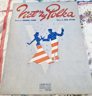 #ad Vict#x27;ry Polka 1948 Sheet Music Samuel Cahn Jule Styne Chappel and Co $6.88