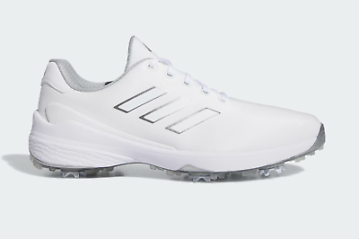 #ad Men#x27;s Adidas ZG23 Golf Shoes White Silver Metallic GW1177 Size 7 15 $120.00