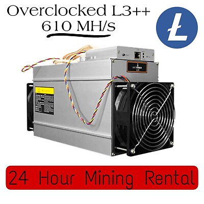 ANTMINER L3 Overclocked 610mhs for mining 24h $5.00