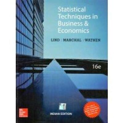 #ad Statistical Techniques in Business and Economics 16th Ed INTERNATIONAL PA... $9.32