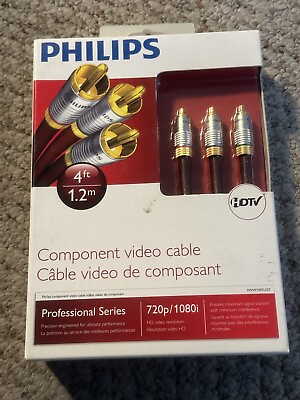#ad Philips 4’ Component Video Cable Professional Series SW1301U 27 $14.99