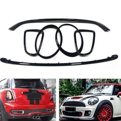#ad 1 Set Headlight Trim Tail Light Frame Cover Grille For Mini Cooper JCW R55 56 57 $107.99