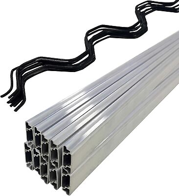 #ad 10 or 20PCS Spring Wire and Lock Channel for Greenhouse Plastic Film Shade Cloth $55.00