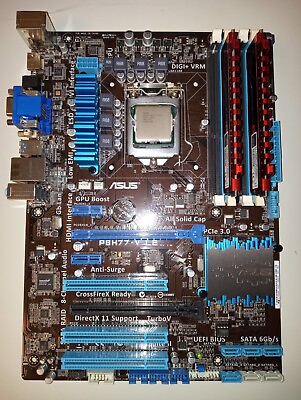 #ad #ad 3rd Gen Gaming Motherboard Asus P8H77 V LE CPU i3 2100 amp; 4GB RAM $34.95