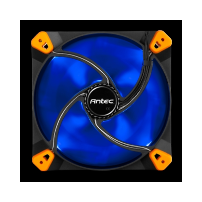 #ad Antec True Quiet 120mm x 25mm BLUE LED Case Fan Built In Silicon Toolless Mount $12.89