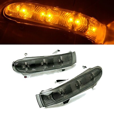 #ad 2X Side Mirror Turn Signal LED Light For Mercedes W220 S320 S430 S500 W215 92 02 $28.58