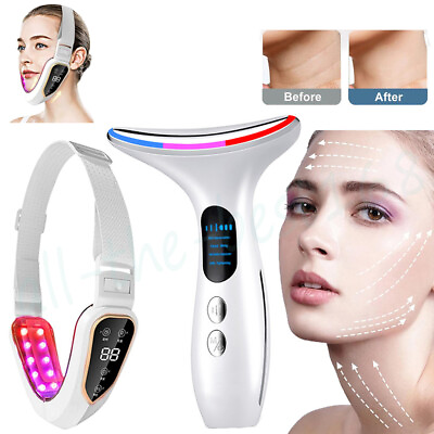 #ad V Shaping Facial Lifting Slimming Machine Neck Massager Double Chin Reducer Gift $20.79