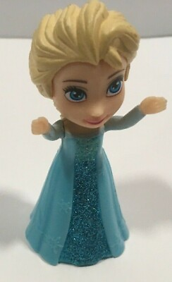#ad Disney Frozen Cute Mini Poseable Miniature 3.5quot; Doll Princess ELSA Aqua Dress $8.96