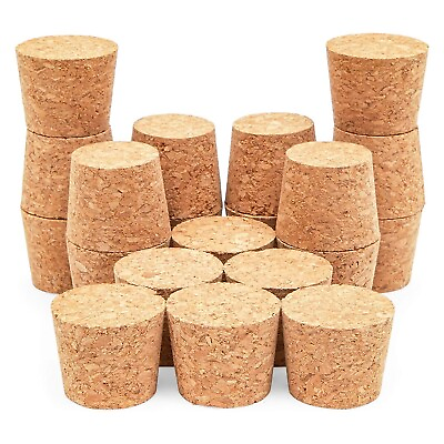 20 Pack Size #16 Tapered Cork Plugs 1.3quot; Suitable for Most Wine and Beer Bottle $12.99