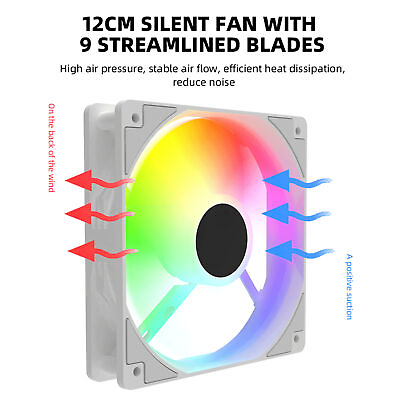 #ad 1200RPM High speed Rapid 30dB Low Noise Easy Installation Air Cooling Fan $10.80