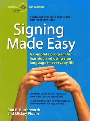 #ad #ad Signing Made Easy A Complete Program for Learning Sign Language. Includ GOOD $4.30