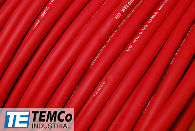 #ad WELDING CABLE 2 AWG RED 100#x27; FT BATTERY LEADS USA NEW Gauge Copper Solar $209.95