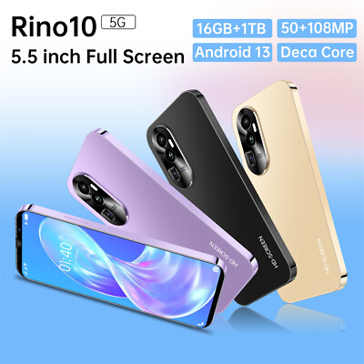 #ad 2023 Reno10 Pro Smartphone 5.5quot; 16GB1TB Android Factory Unlocked Mobile Phone $73.99