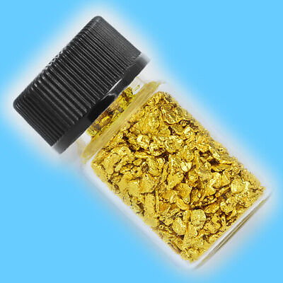 #ad 1 Gram Alaska Natural Gold Nuggets in Bottle. 0.01g. #120 B14 $99.00