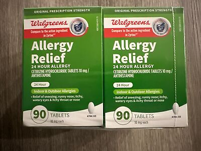#ad LOT OF 6 Allergy Relief 24 Hour Allergy Cetirizine Hydrochloride 10mg 90 $59.99