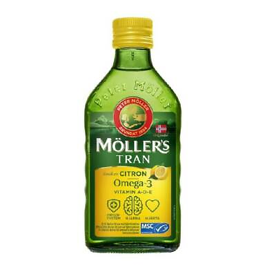 #ad Möllers Cod Fish Liver Oil EPA DHA Vitamin Immune System Lemon 250 ml Bottle $34.40