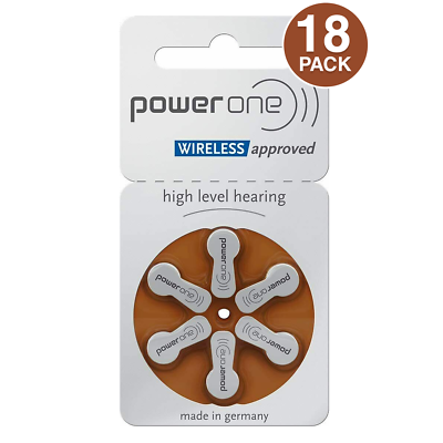 #ad Power One Size 312 Hearing Aid Batteries Multi Packs from 6 PCS pck of 3 $7.48