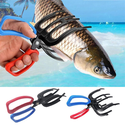 #ad #ad Fishing Plier Gripper Metal Fish Control Clamp Claw Tong Grip Tackle Tool $9.99