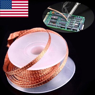 #ad 1PC 3.0mm 1.5M Desoldering Braid Solder Remover Wick Wire Repair Tool New $2.79