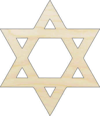 #ad Star of David Laser Cut Out Unfinished Wood Craft Shape REL19 $55.88