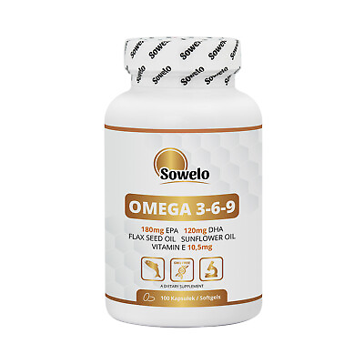 #ad SOWELO OMEGA 3 6 9 Softgels HEALTHY FATTY ACIDS ENRICHED WITH ALA amp; VITAMIN E $18.99