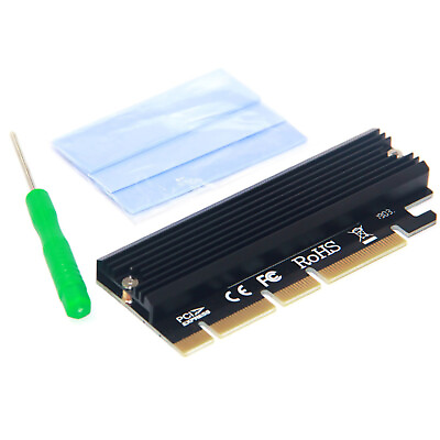 #ad M.2 PCIe M key NGFF SSD to PCI E Express 3.0 X4 X8 X16 Adapter Full Speed Card $11.65
