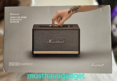 #ad BRAND NEW Marshall Acton II Bluetooth Speaker Black FAST SHIPPING $175.00