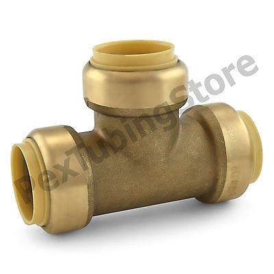 #ad 10 1quot; Sharkbite Style Push Fit Push to Connect Lead Free Brass Tees $193.20