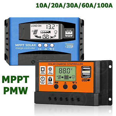 #ad 30 100A MPPT Solar Panel Regulator Charge Controller 12V 24V Auto Focus Tracking $12.99