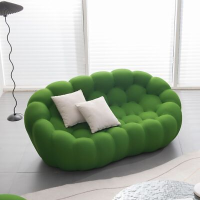 #ad Ergonomic design 3D Honeycomb Shape Bubble Upholstered Floor Sofa Curved Couch $2699.99