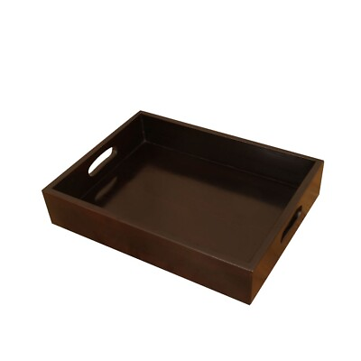 #ad Long Multi Purpose Brown Wooden Tray Designer Handmade Style kitchen Decorative $62.30