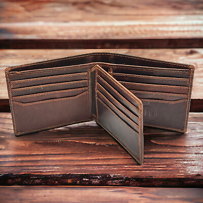 #ad RFID Blocking Slim Thin Bifold Credit Card ID Vintage Leather Wallet for Men... $15.83