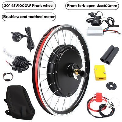Electric Bicycle Conversion Kit 48V Power Bicycle Front Wheel Hub Motor Kit New $235.00
