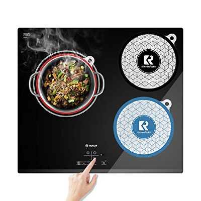 #ad Kitchenraku 3 PCS Induction Cooktop Mat magnetic Induction Cooktop Protector ... $31.89