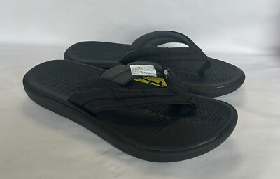 #ad All in Motion Boys#x27; Sterling Slip On Thong Sandals Black $16.99