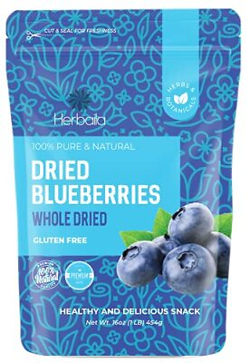 #ad Whole Dried Blueberries No Sugar Added Bulk 1 Pound Pack of 1 $25.66