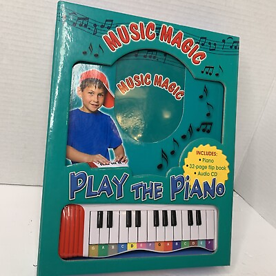 #ad Music Magic Play the Piano by Eric Hutton Flip Book and Mini Piano Keyboard $4.88