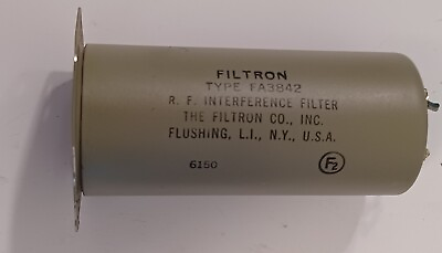 #ad RF filter with recessed 2 prong 120 Volt plug vintage Filtron FA3842 $5.00