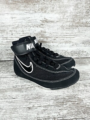 #ad NEW Youth Nike Speedsweep VII Black Wrestling Shoes Sz 12c $59.00