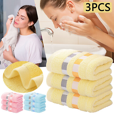 #ad 3PC Towel Absorbent Clean And Easy To Clean Cotton Absorbent Soft Suitable For $21.55