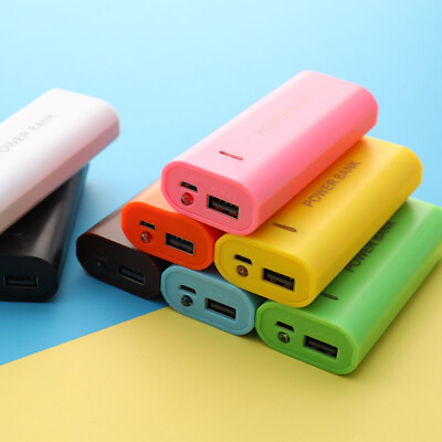 #ad 5V 5600mAh 2X 18650 USB Power Bank Battery Charger Case DIY Box For Chargix$ C $3.75