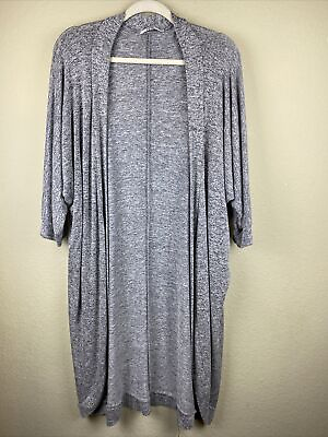 #ad Rumors Gray Cardigan With 3 4 Length Sleeves Size XL $15.00