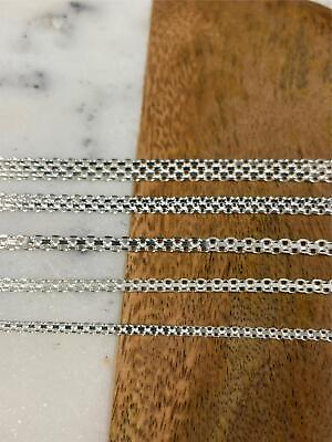 #ad 925 Sterling Silver Bismark Chain Necklace Italian 925 NEW PLUX Italian $126.15