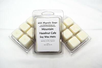 #ad Mountain Hazelnut Cafe Scented Soy Wax Melts 6 Cavity Clamshell Tart Melt $3.00