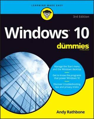 #ad Windows 10 For Dummies For Dummies Computer Tech Paperback GOOD $4.67