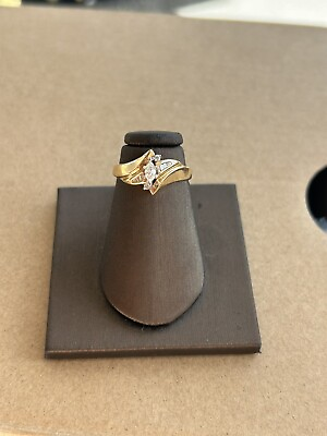 #ad Beautiful 10k Gold ring .25k Diamonds engagement ring $499.00