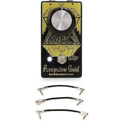 #ad EarthQuaker Devices Acapulco Gold V2 Distortion Pedal With Patch Cables $147.00