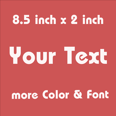 #ad Your Text Decal Custom Lettering Sticker Window Door Bumper Cup Laptop Sticker $3.59