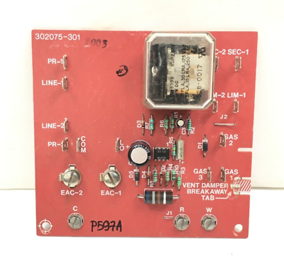 #ad Carrier Bryant Payne 302075 301 HVAC Furnace Control Circuit Board used #P597A $70.00
