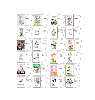 #ad Boxed Set of 24 Funny Birthday Cards USA Made Good Clean Humor 721 $13.95
